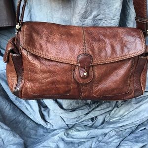 Liz Claiborne Brown Leather Shoulder Bag
